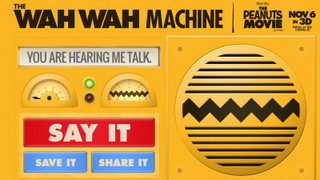 Translate phrases to <i>Peanuts’</i> “teacher talk” with the Wah Wah Machine